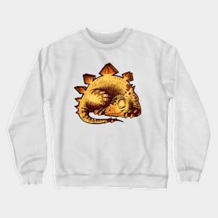 Yellow stegosaurus Crewneck Sweatshirt